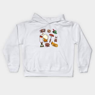 Oktoberfest Elements Kids Hoodie